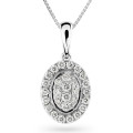 Kamilla Or blanc 18C Pendentif HD-4204