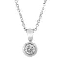 Rosalind Or blanc 18C Collier avec pendentif KD-2031