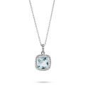 Euphelia Or blanc 18C Pendentif avec Chaine KD-2041