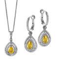 Ellen Argent Set: Collier-Pendentif + Boucles d'oreilles SET-7048