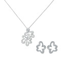 Malenia Argent Set: Collier-Pendentif + Boucles d'oreilles SET-7077