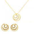 Elaine Argent Set: Collier-Pendentif + Boucles d'oreilles SET-7084/2