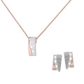 Lova Argent Set: Collier-Pendentif + Boucles d'oreilles SET-7093