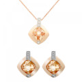 Athena Argent Set: Collier-Pendentif + Boucles d'oreilles SET-7113