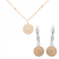 Leanna Argent Set: Collier-Pendentif + Boucles d'oreilles SET-7120