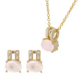 Alena Argent Set: Collier-Pendentif + Boucles d'oreilles SET-7122/G