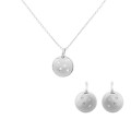 Linn Argent Set: Collier-Pendentif + Boucles d'oreilles SET-7130