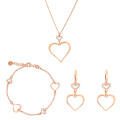 Alfina Argent Set: Collier + Bracelet + Boucles d'oreilles SET-7383