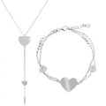 Heart Argent Set: Collier + Bracelet SET-7384