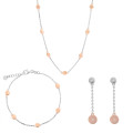 Aurelie Argent Set: Collier + Bracelet + Boucles d'oreilles SET-7385