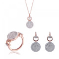 Alisia Argent Set: Necklace + Earrings + Ring SET-7420