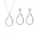 Islia Argent Set: Necklace + Earrings SET-7423