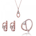 Gigi Argent Set: Necklace + Earrings + Ring SET-7439