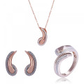 Tilou Argent Set: Necklace + Earrings + Ring SET-7441