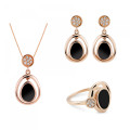 Alda Argent Set: Necklace + Earrings + Ring SET-7470