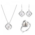 Aina Argent Set: Necklace + Earrings + Ring SET-7471/52