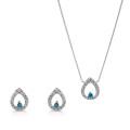 Kiana Argent Set: Necklace + Earrings SET-7487