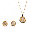 Layla Argent Set: Collier-Pendentif + Boucles d'oreilles SET-7489/G