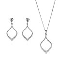 Grace Argent Set: Collier-Pendentif + Boucles d'oreilles SET-7493