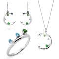 Eline Argent Set: Necklace + Earrings + Ring SET-7497