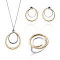 Bastien Argent Set: Necklace + Earrings + Ring SET-7499