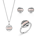 Maxwell Argent Set: Necklace + Earrings + Ring SET-7501