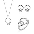 Antoine Argent Set: Necklace + Earrings + Ring SET-7503