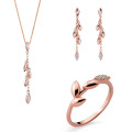 Loana Argent Set: Necklace + Earrings + Ring SET-7505/RG