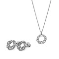 Estelle Argent Set: Collier-Pendentif + Boucles d'oreilles SET-7516