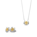 Signature Argent Set: Collier-Pendentif + Boucles d'oreilles SET-7517