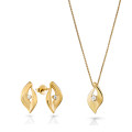 Milan Argent Set: Collier-Pendentif + Boucles d'oreilles SET-7519/G