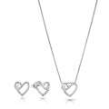 Ida Argent Set: Collier-Pendentif + Boucles d'oreilles SET-7521