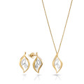 Charlotte Argent Set: Collier-Pendentif + Boucles d'oreilles SET-7523/G