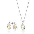 Charlotte Argent Set: Collier-Pendentif + Boucles d'oreilles SET-7523