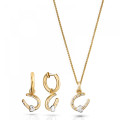 Aurora Argent Set: Collier-Pendentif + Boucles d'oreilles SET-7525/G