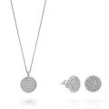 Bella Argent Set: Necklace + Earrings SET-7565