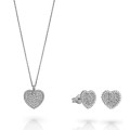 Elite Argent Set: Necklace + Earrings SET-7566