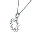 Jasmine Argent Collier avec pendentif ZH-7076