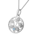 Oceane Argent Collier avec pendentif ZH-7090