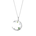 Eline Argent Collier avec pendentif ZH-7497