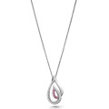 Dazzle Argent Collier avec pendentif ZH-7518/R