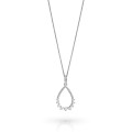 Petal Argent Collier avec pendentif ZH-7564