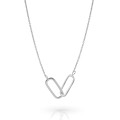 Rose Argent Collier ZK-7561