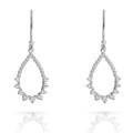 Petal Argent Boucle d'oreille ZO-7564