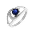 Argent Bague ZR-7375