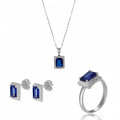 Enora Argent Set: Necklace + Earrings + Ring SET-7425/SA