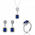 Enora Argent Set: Necklace + Earrings + Ring SET-7426/SA