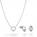 Premium Argent Set: Necklace + Earrings SET-7562