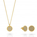 Bella Argent Set: Necklace + Earrings SET-7565/G
