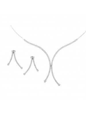 Argent Set: Necklace + Earrings SET-066